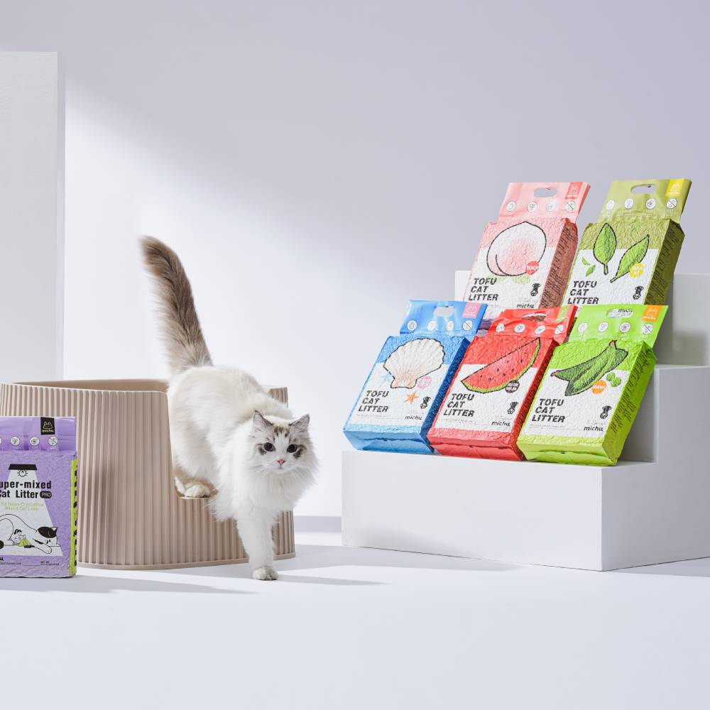 Michu Natural Clumping Tofu Cat Litter