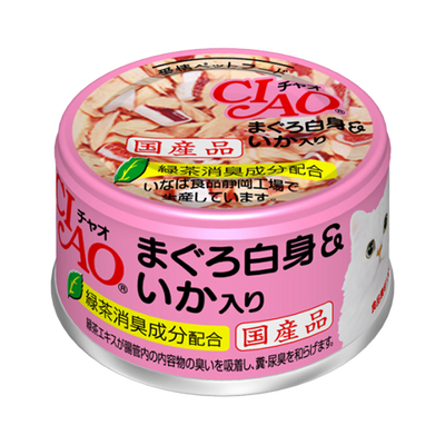 CIAO White Meat Tuna with Cuttlefish in Jelly Cat Canned Food