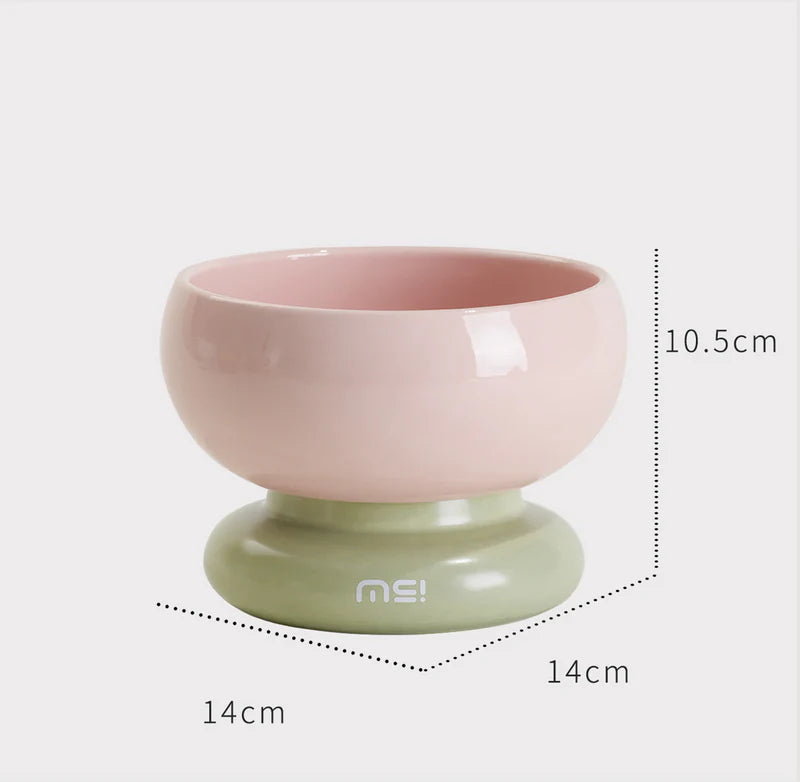 Makesure 360g Large Capacity Rainbow Cat Bowl