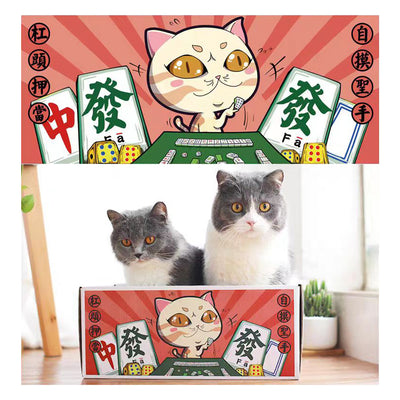 Mahjong Cat Scratcher Box