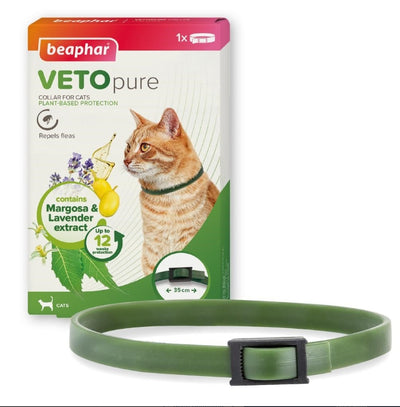 Beaphar VETOpure Flea & Tick Collar Green Cat