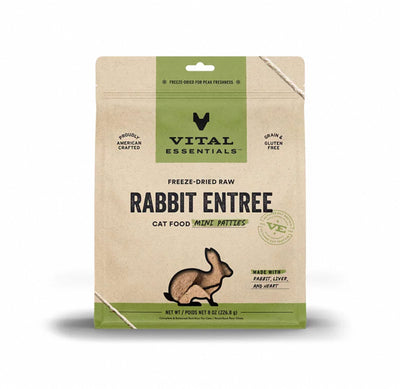 Vital Essentials Frozen Rabbit Entree Dog Food 396g