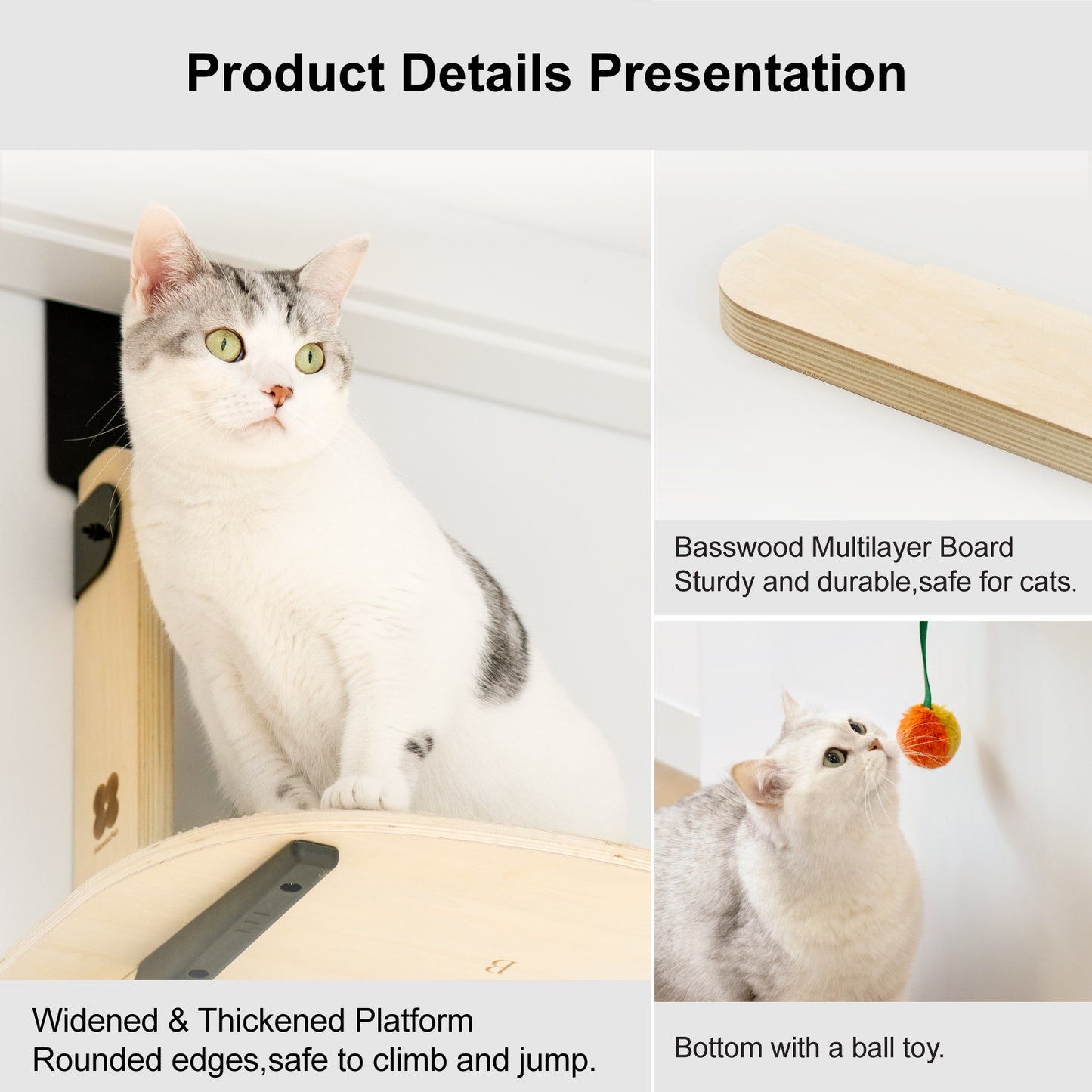 MewooFun Space-Saving Door - Mounted Cat Tree
