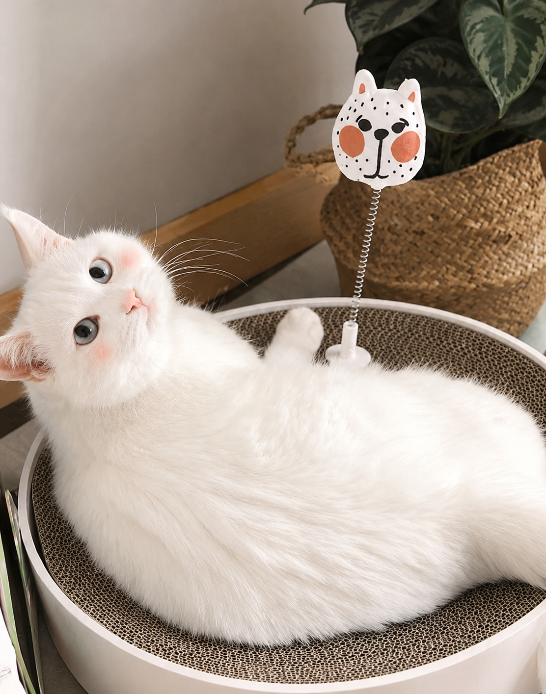 Cat Scratcher Companion – Interactive Spring Cat Toy for Scratching Boards