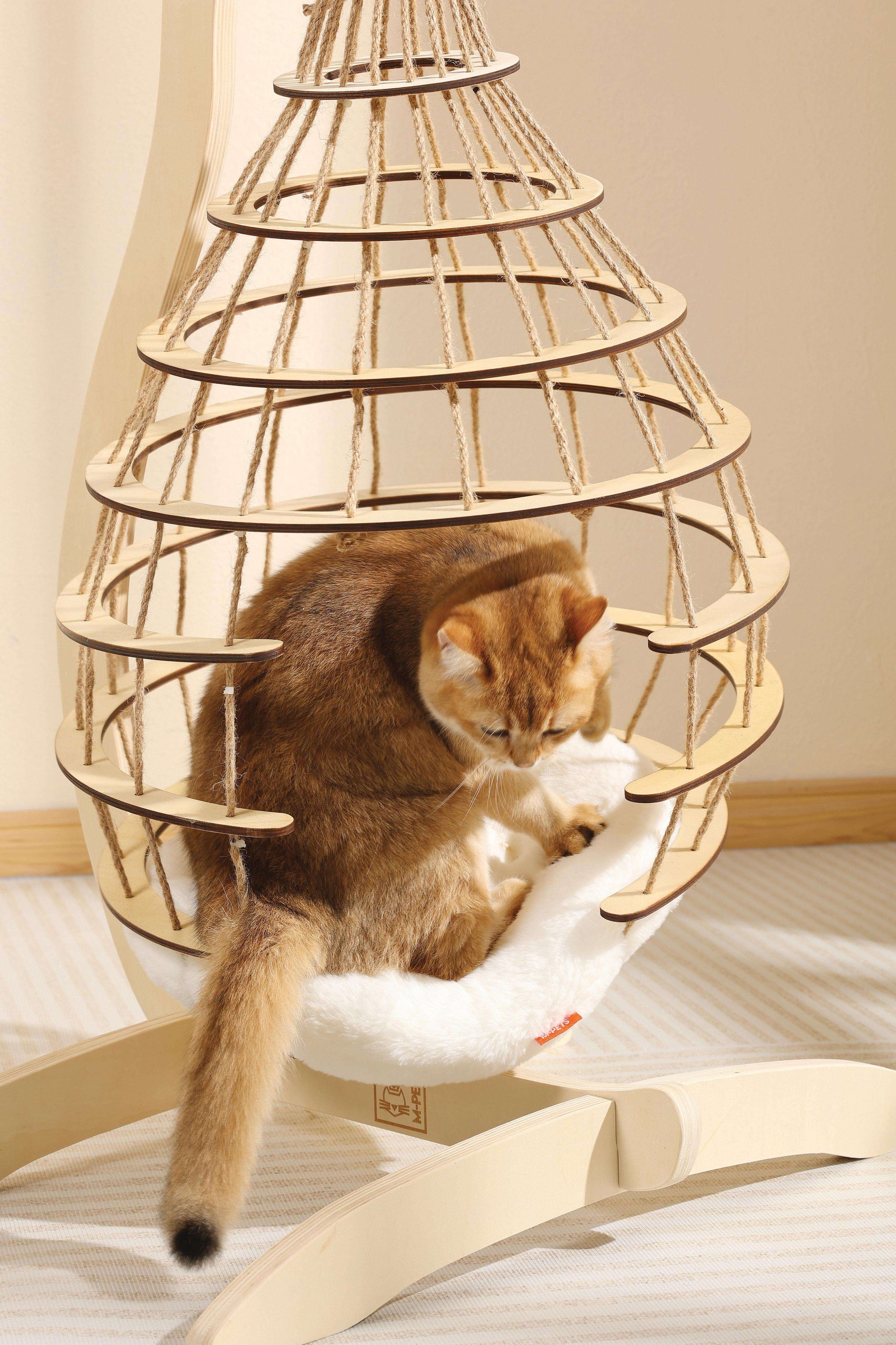 Cloud Hanging Cat Bed with Cushion - ChokyoPetStore
