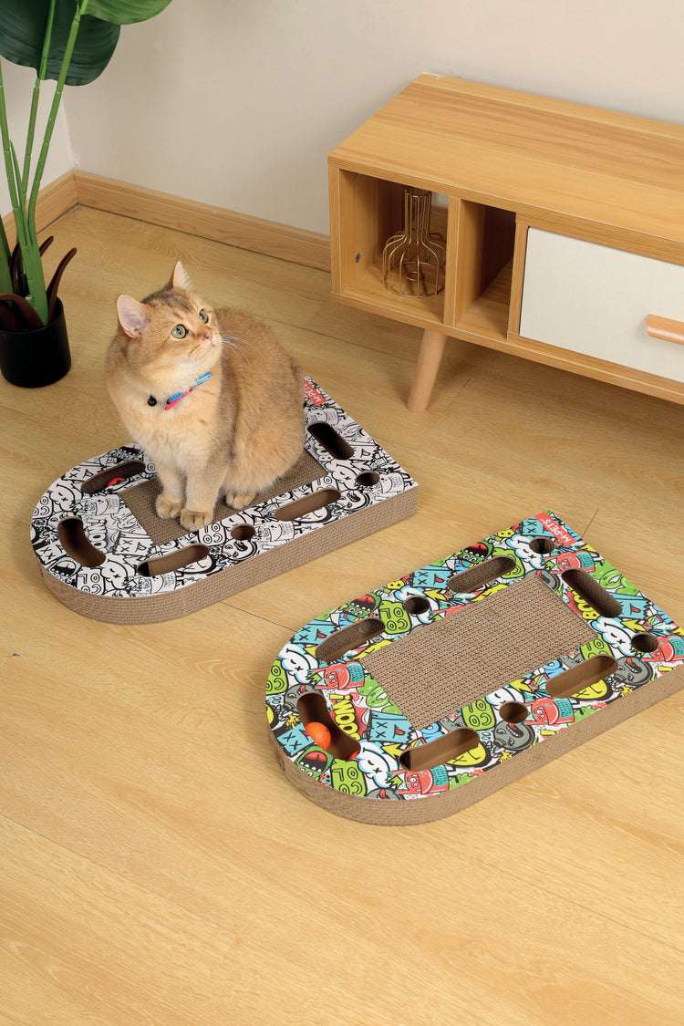 URBANSTYLE Freestyle Cat Scratcher - Mixed Color - ChokyoPetStore