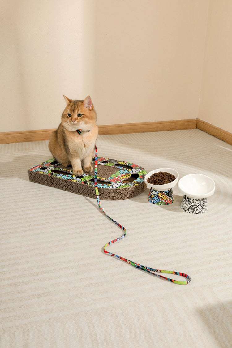 URBANSTYLE Freestyle Cat Scratcher - Mixed Color - ChokyoPetStore