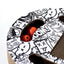 URBANSTYLE Freestyle Cat Scratcher - Black & White - ChokyoPetStore