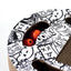 URBANSTYLE Freestyle Cat Scratcher - Black & White