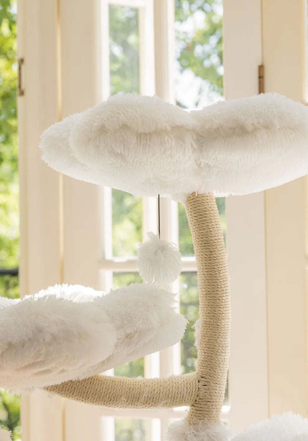 Purrista Mushroom Ice Cream Cat Tree (Three-Layer) - WHITE