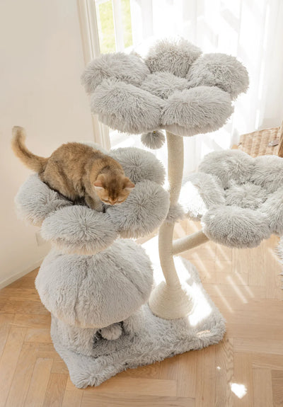 Purrista Mushroom Ice Cream Cat Tree (Three-Layer) - GREY