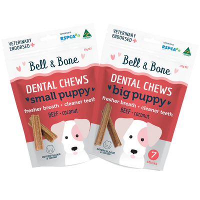 Bell & Bone - Big Puppy Dental Chews - Beef 120g