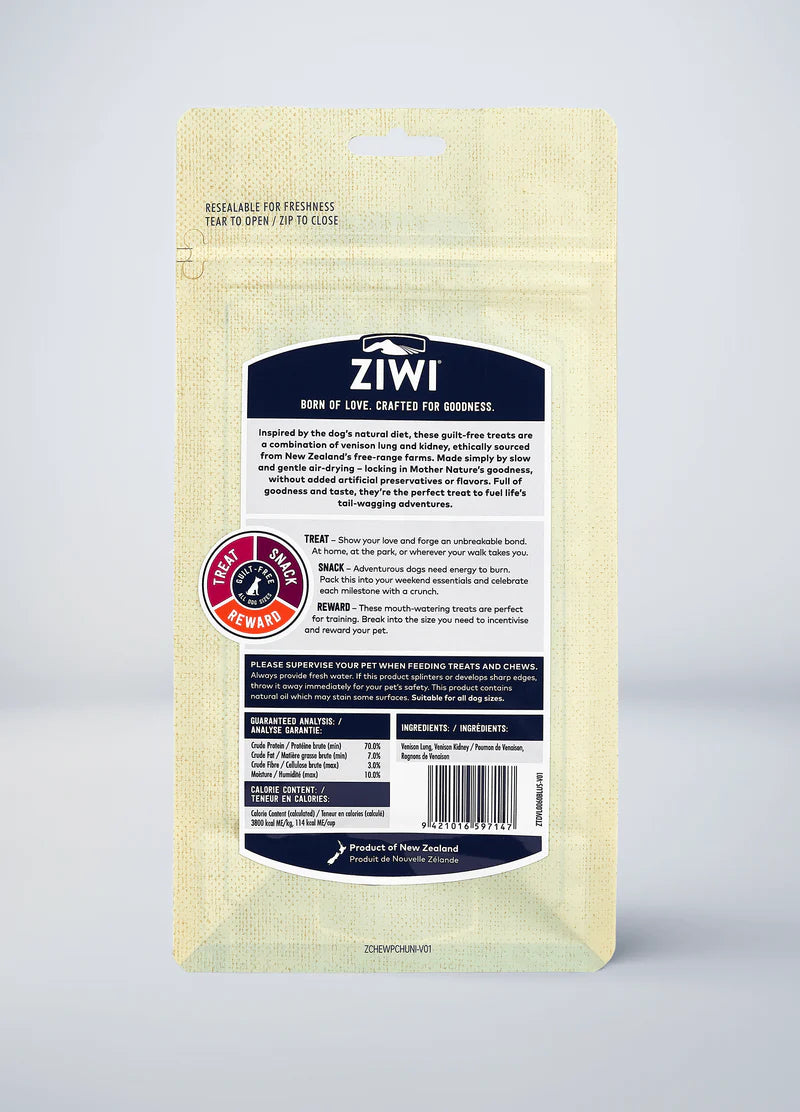 ZiwiPeak® Venison Lung & Kidney Oral Health Treats 60g