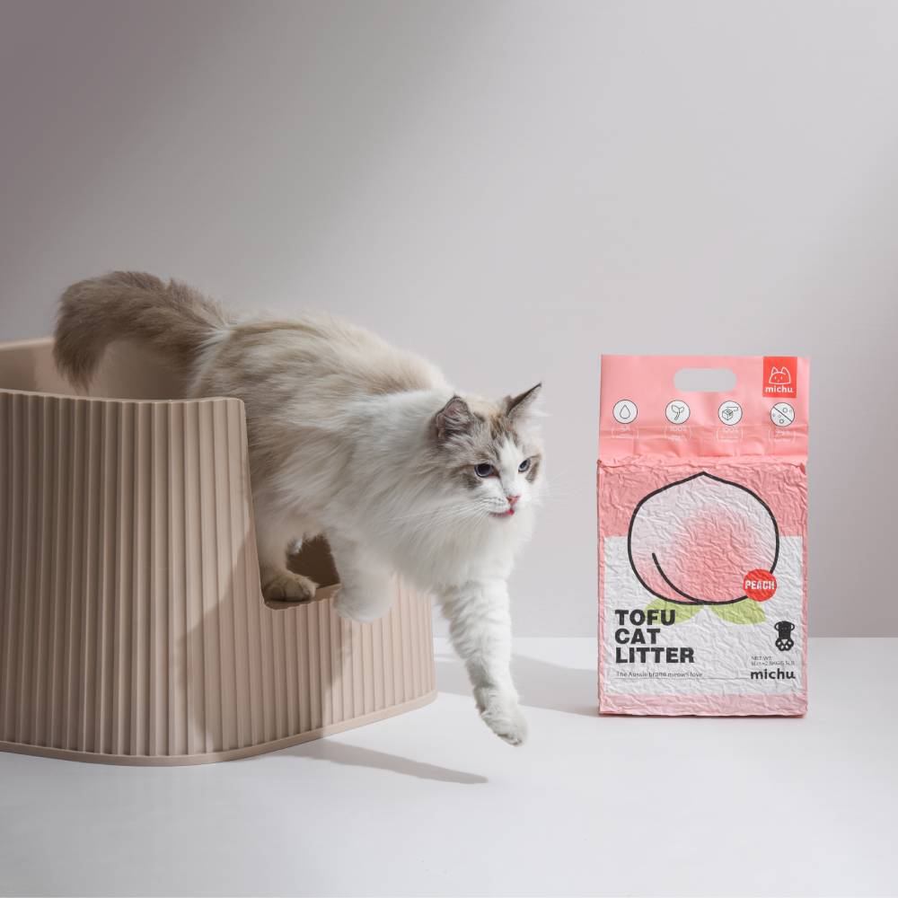 Michu Natural Clumping Tofu Cat Litter