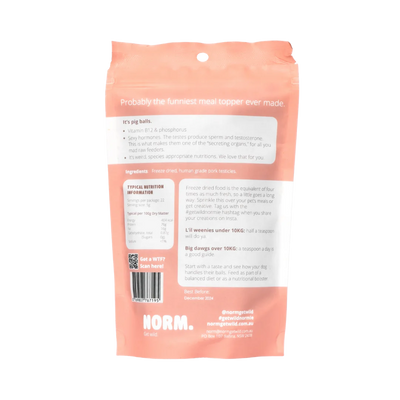 NORM. - Pork Testes Meal Topper 110g