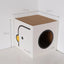 PURROOM Little Chicken Series: Square-Shaped Cat Scratcher House