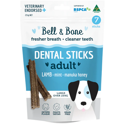 Bell & Bone - Dental Sticks - Lamb, Mint and Manuka Honey - Large 231g