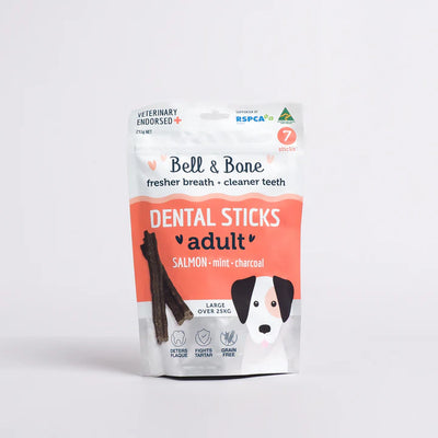 Bell & Bone - Dental Sticks - Salmon, Mint and Charcoal - Large 231g