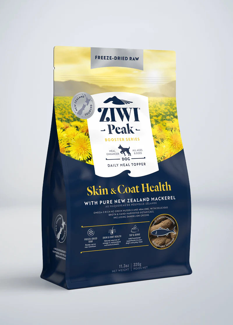 ZIWI Peak Freezel Dried Boosters Skin & Coat Health Dog Food