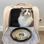 Pink Space Capsule Pet Backpack Carrier | Bubble Window Cat & Small Dog Travel Bag with Dual Entry & Front Treat Pocket