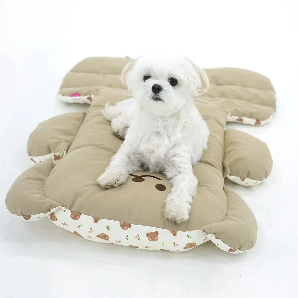 Reversible Portable Pet Stroller Mat & Bed | Foldable Travel Cushion for Dogs & Cats | Carrier & Basket Sleeping Pad