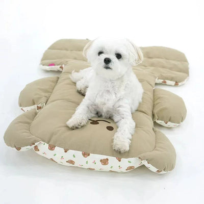 Reversible Portable Pet Stroller Mat & Bed | Foldable Travel Cushion for Dogs & Cats | Carrier & Basket Sleeping Pad