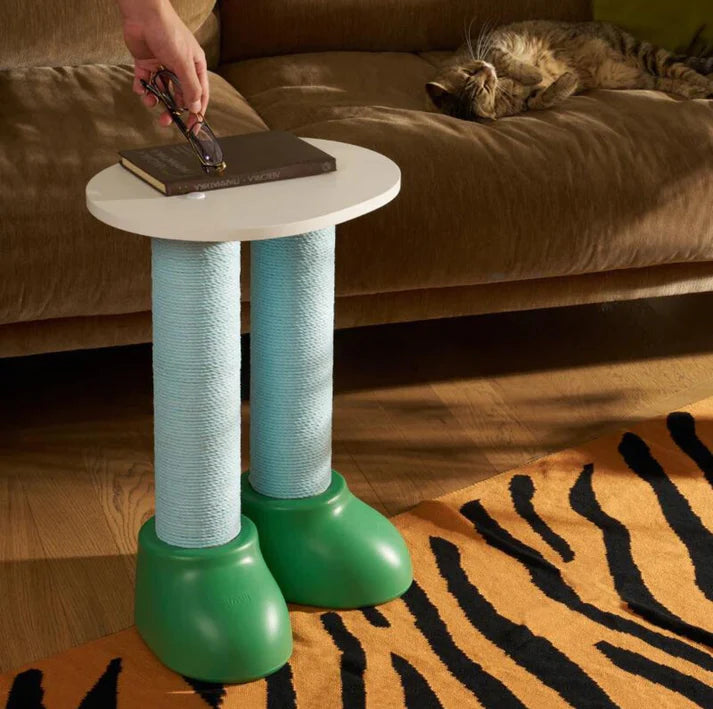 MAKESURE 3-in-1 Cat Scratcher, Bed, and Side Table - Stylish Feline Furniture