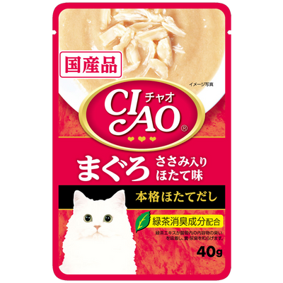 CIAO Tuna (Maguro) & Chicken Fillet Scallop Flavor 40g