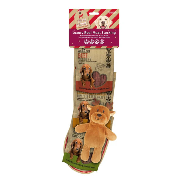 Rosewood Christmas Luxury Natural Eats Dog Stocking with Toy