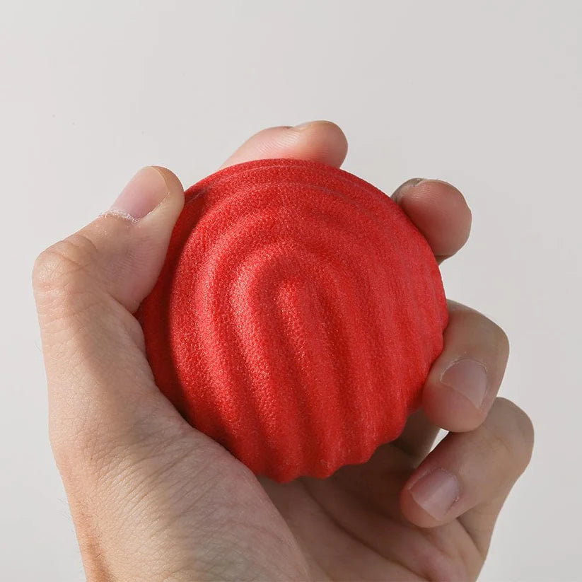 PIDAN Dog Toy Ball - Wave - Red