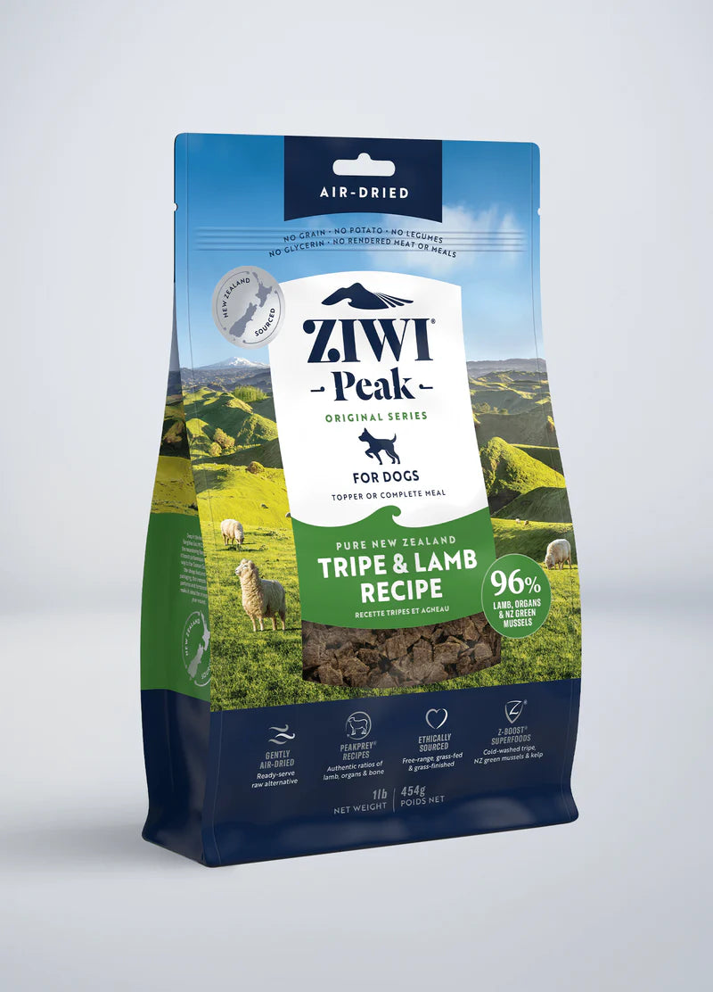 Ziwi Peak Air Dried Tripe & Lamb Adult Dog Food