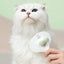 Michu Cream Round-Head Pet Grooming Brush - Perfect for Gentle Coat Care