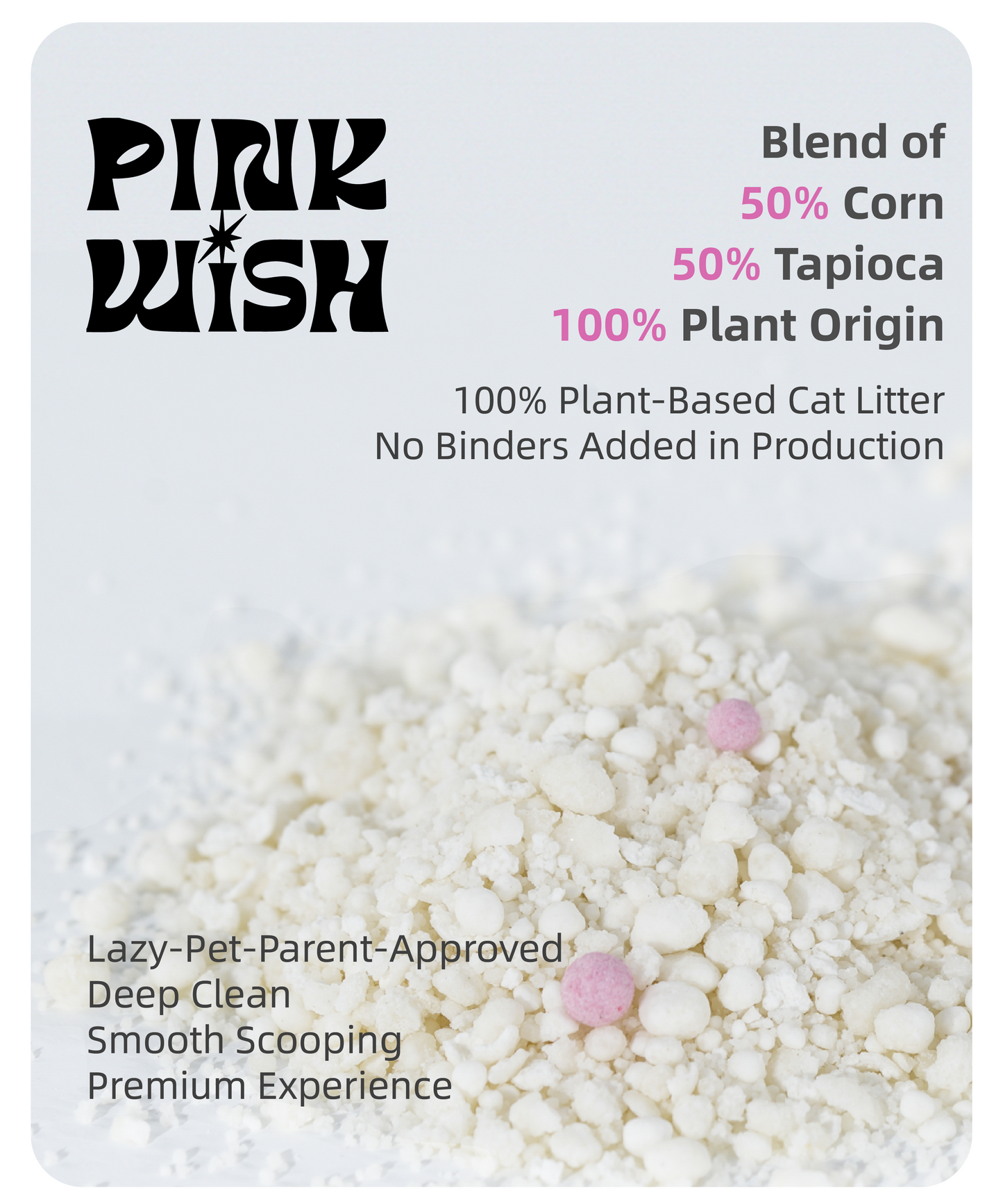 Pink Wish 100%Plant-Based Cat Litter