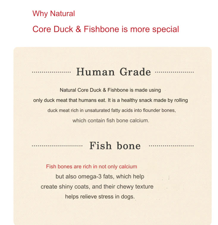 Natural Core Duck & Fishbone 70g