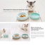 Makesure Dual-Layer Ceramic Pet Bowls Cat and Small Dog Bowls