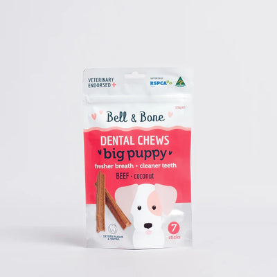 Bell & Bone - Big Puppy Dental Chews - Beef 120g