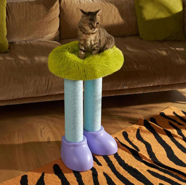 MAKESURE 3-in-1 Cat Scratcher, Bed, and Side Table - Stylish Feline Furniture