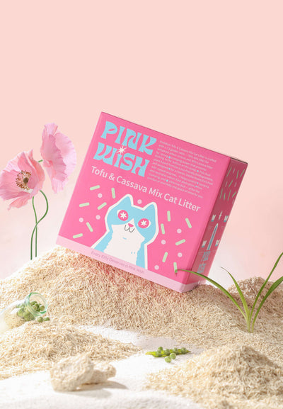 Pink Wish Tofu & Cassava Mix Cat Litter - ChokyoPetStore