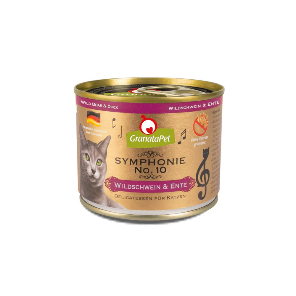 GranataPet Symphonie No. 10 Wild Boar & Duck Cat Wet Food 6x200g