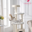SOPAPETS Luxury Multi-Level Cat Tree Tower with Scratching Posts & Cozy Beds – Modern Cream Design—arrive in middle of Oct