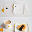 PURROOM Little Chicken Style Human Use Square Plate- Matches with Pet Bowls