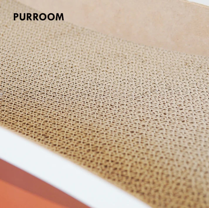 PURROOM Caramel Pudding-Shaped Cat Scratcher and Lounge - Dual-Entrance