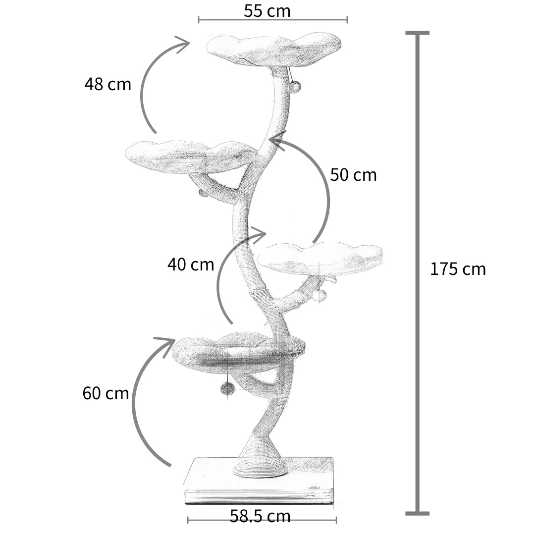MICHU Fairy Cat Tower Deluxe 4-Tier Designer Flower Cat Tree Pre Order