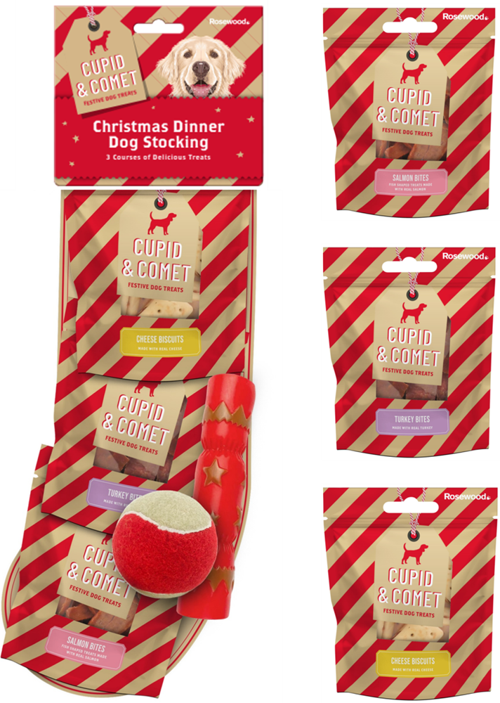 Rosewood Christmas Dinner Dog Stocking