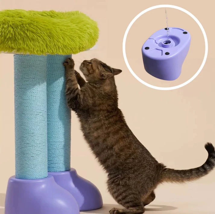 MAKESURE 3-in-1 Cat Scratcher, Bed, and Side Table - Stylish Feline Furniture