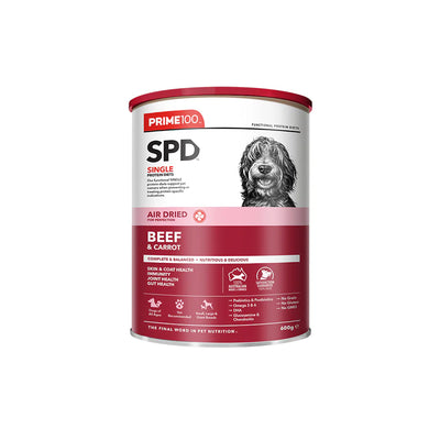Prime100 SPT Air Dried Beef & Carrot Dog Food