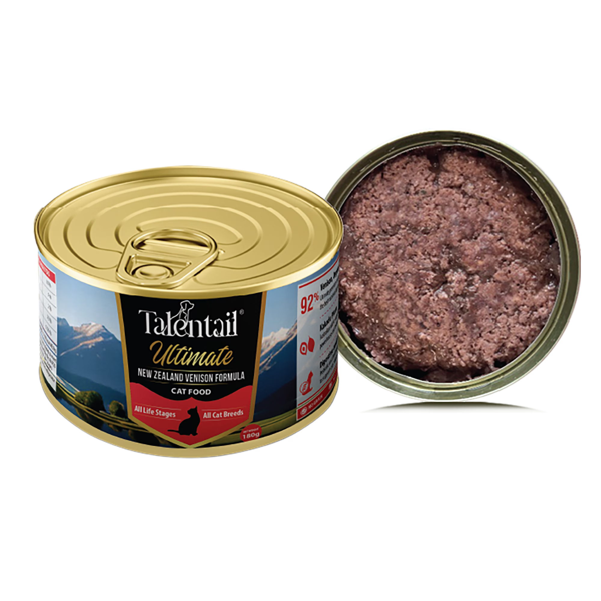 Talenttail Ultimate Canned Wet Food New Zealand Venison 180g 12-Pack