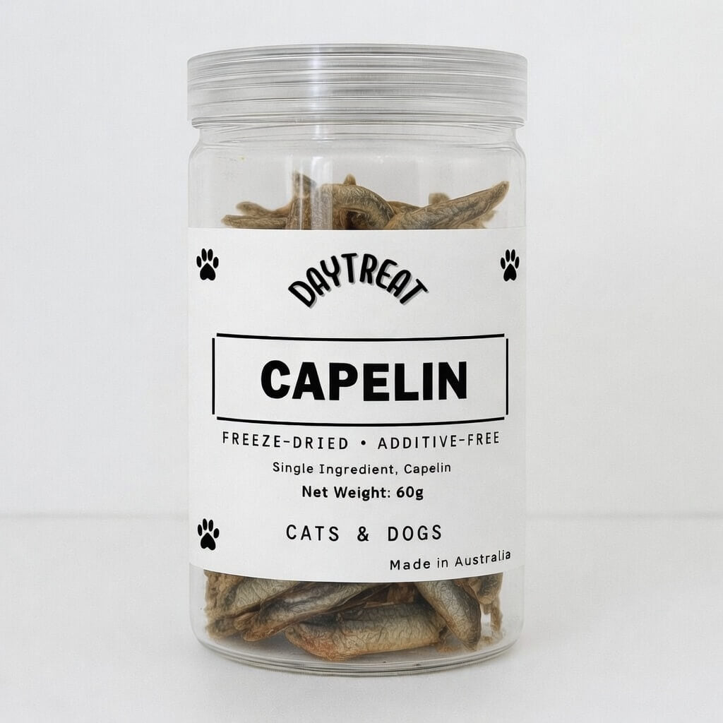Capelin – Freeze-Dried Single Ingredient Treats for Cats & Dogs | Made in Australia | DAYTREAT - ChokyoPetStore