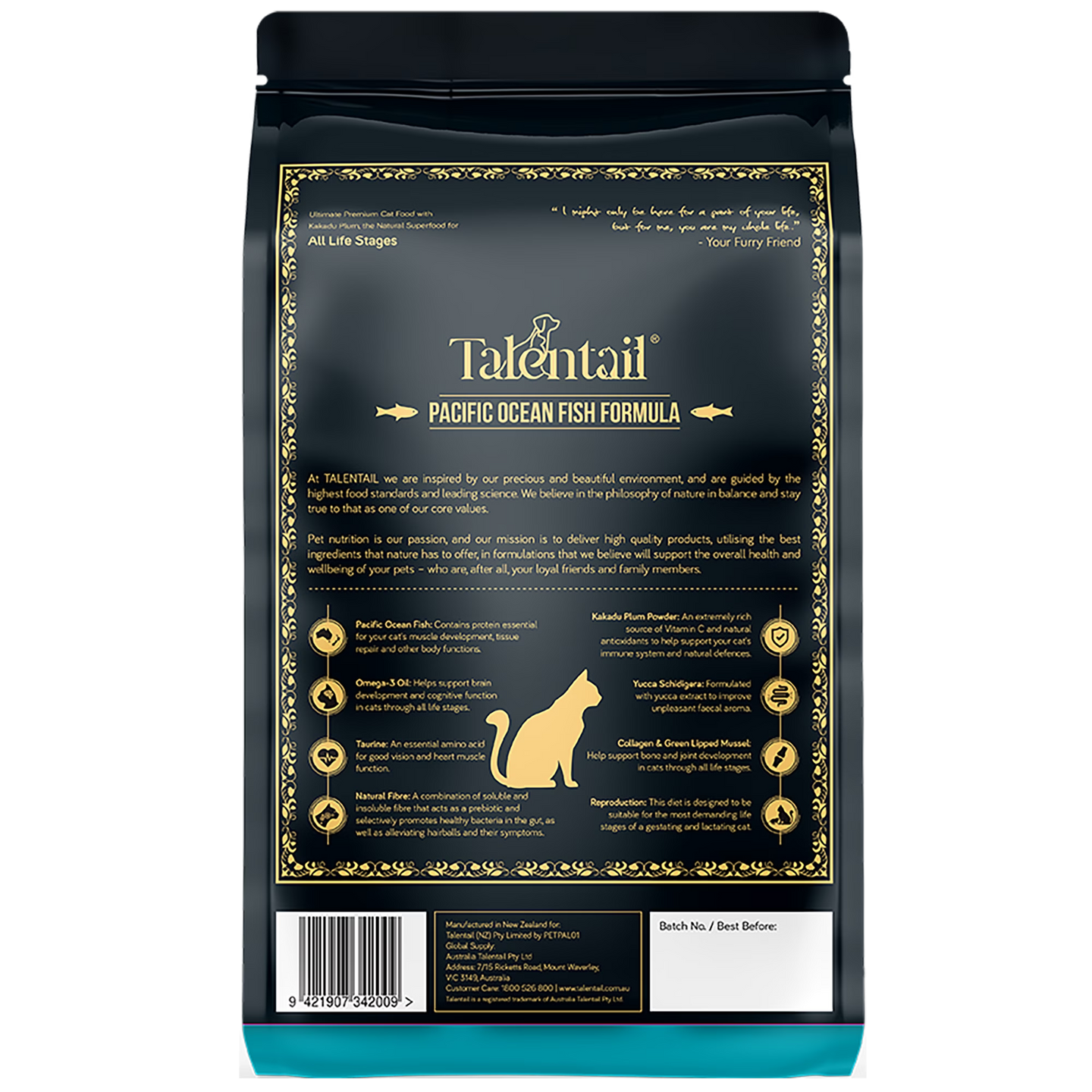 Talenttail Ultimate Premium Cat Food Pacific Ocean Fish 5kg