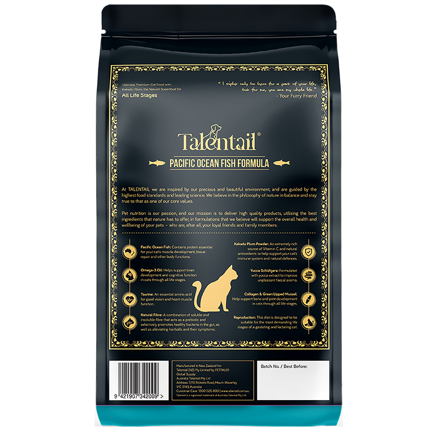 Talenttail Ultimate Premium Cat Food Pacific Ocean Fish 5kg